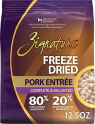 Zignature Pork Entrée Freeze-Dried Dog Food, 12.5-oz bag