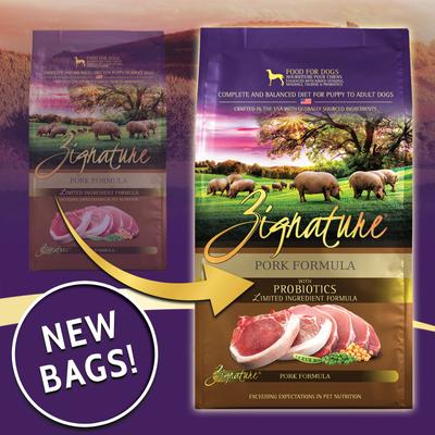 Show full view: Zignature Pork Limited Ingredient Formula Dry Dog Food, 12.5-lb bag slide 4 of 10