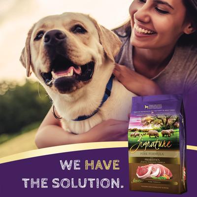 Show full view: Zignature Pork Limited Ingredient Formula Dry Dog Food, 4-lb bag slide 6 of 10