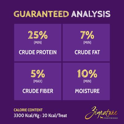 Show full view: Zignature Pork Limited Ingredient Formula Dry Food, 12.5-lb bag + Ziggy Bars Biscuit Treats, 12-oz bag + Soft Dog Treats, 4-oz bag slide 7 of 9