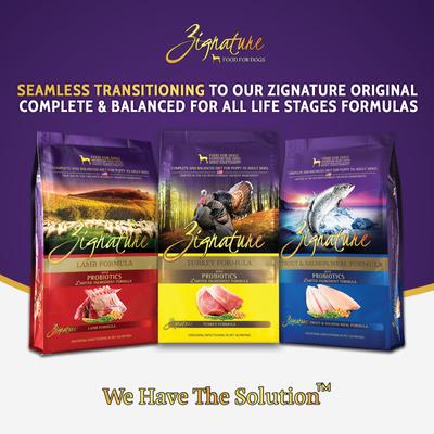 Show full view: Zignature Puppy Formula Dry Dog Food, 25-lb bag slide 8 of 9