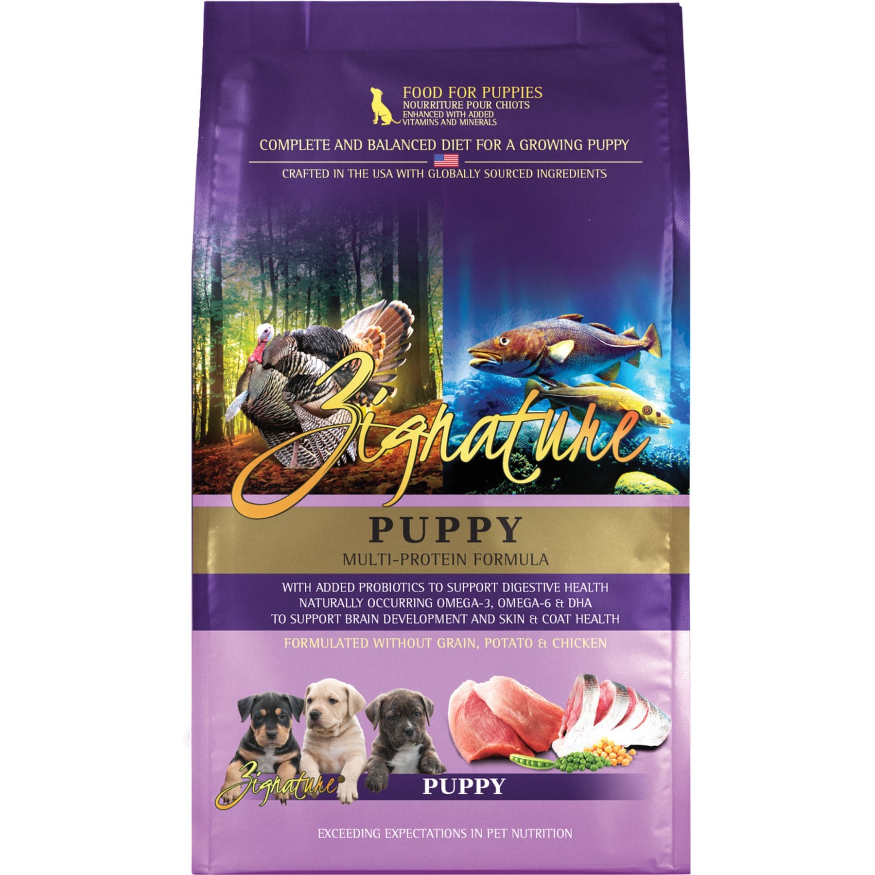 Zignature Puppy Formula Dry Dog Food, 4-lb bag