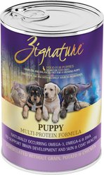 Zignature Puppy Formula Pate Canned Wet Dog Food, 13-oz can, 12 count