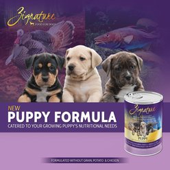 Zignature Puppy Formula Pate Canned Wet Dog Food, 13-oz can, 12 count slide 2 of 7