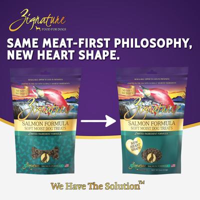 Show full view: Zignature Salmon Flavored Soft Dog Treats, 4-oz bag slide 3 of 9