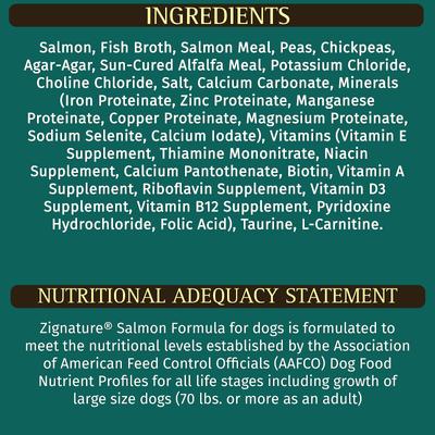 Show full view: Zignature Salmon Limited Ingredient Formula Canned Dog Food, 13-oz, case of 12 slide 8 of 11