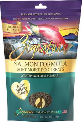 Show full view: Zignature Salmon Limited Ingredient Formula Dry Food, 12.5-lb bag + Ziggy Bars Biscuit Treats, 12-oz bag + Soft Dog Treats, 4-oz bag slide 8 of 9