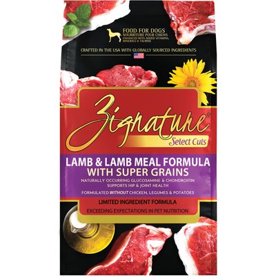 Zignature Zignature Select Cuts Lamb & Lamb Meal Formula Dry Dog Food, 12.5-lb bag