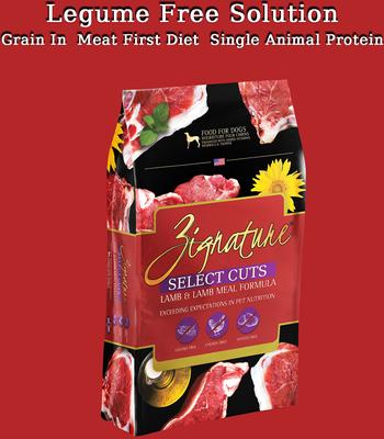 Show full view: Zignature Select Cuts Lamb & Lamb Meal Formula Dry Dog Food, 25-lb bag slide 4 of 9