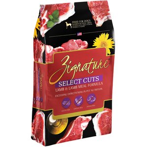 Zignature Select Cuts Lamb & Lamb Meal Formula Dry Dog Food, 4-lb bag