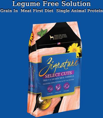 Show full view: Zignature Select Cuts Trout & Salmon Meal Formula Dry Dog Food, 12.5-lb bag slide 4 of 8