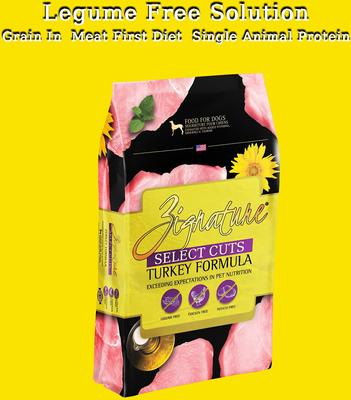 Show full view: Zignature Select Cuts Turkey Formula Dry Dog Food, 25-lb bag slide 4 of 9