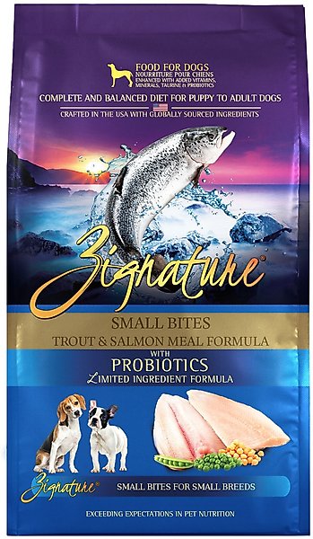 Zignature Small Bites Trout & Salmon Formula Dry Dog Food