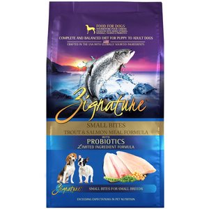 Zignature Small Bites Trout & Salmon Meal Dry Dog Food, 12.5-lb bag