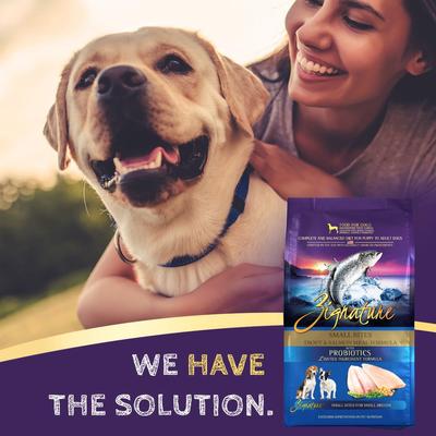 Show full view: Zignature Small Bites Trout & Salmon Meal Dry Dog Food, 4-lb bag slide 8 of 11