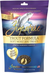Zignature Trout Flavored Soft Dog Treats, 4-oz bag