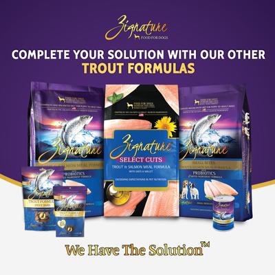 Show full view: Zignature Trout Flavored Soft Dog Treats, 4-oz bag slide 8 of 9