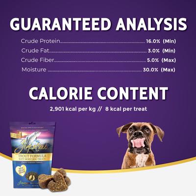 Show full view: Zignature Trout Flavored Soft Dog Treats, 4-oz bag slide 7 of 9