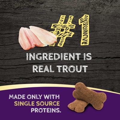 Show full view: Zignature Trout Formula Ziggy Bars Biscuit Dog Treats, 12-oz bag slide 6 of 8