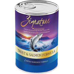 Zignature Trout & Salmon Limited Ingredient Formula Canned Dog Food 13oz, case of 12 Zignature Trout & Salmon Limited Ingredient Formula Canned Dog Food 13oz, case of 12