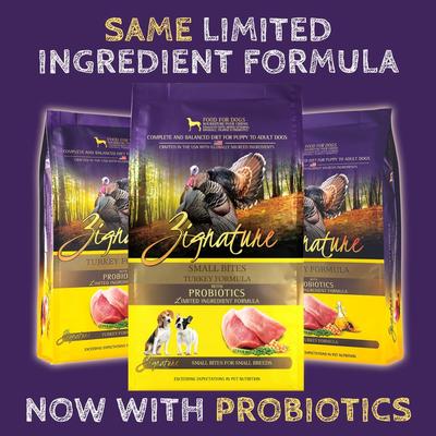 Show full view: Zignature Turkey Formula Small Bites Dry Dog Food, 12.5-lb bag slide 5 of 11