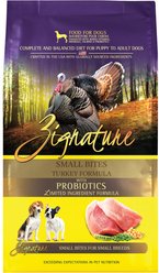 Zignature Turkey Formula Small Bites Dry Dog Food, 12.5-lb bag