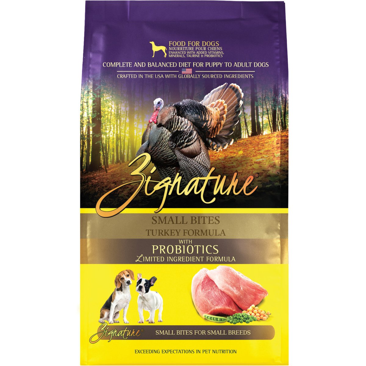 Zignature Turkey Formula Small Bites Dry Dog Food, 12.5-lb bag