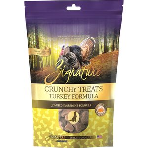 Zignature Crunchy Treats Turkey Formula Dog Treats, 12-oz bag