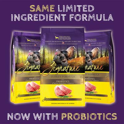Show full view: Zignature Turkey Limited Ingredient Formula Dry Dog Food, 4-lb bag slide 3 of 11