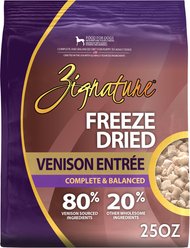 Zignature Venison Entrée Freeze-Dried Dog Food, 25-oz bag
