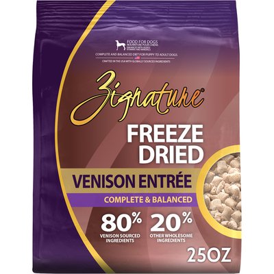 Zignature Zignature Venison Entrée Freeze-Dried Dog Food, 25-oz bag