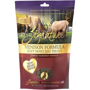 Zignature Venison Flavored Soft Dog Treats, 4-oz bag