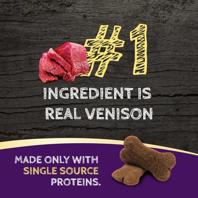 Show full view: Zignature Venison Formula Ziggy Bars Biscuit Dog Treats, 12-oz bag slide 6 of 8