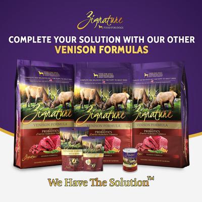 Show full view: Zignature Venison Limited Ingredient Formula Canned Dog Food, 13-oz, case of 12 slide 7 of 10