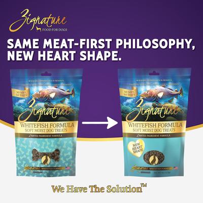 Show full view: Zignature Whitefish Flavored Soft Dog Treats, 4-oz bag slide 3 of 9