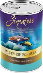 Zignature Whitefish Limited Ingredient Formula Canned Dog Food, 13-oz, case of 12