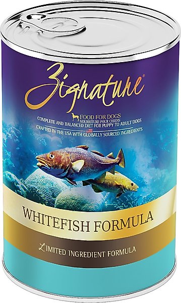 Zignature Trout & Salmon Limited Ingredient Formula Canned Dog Food 13oz, case of 12 Zignature Trout & Salmon Limited Ingredient Formula Canned Dog Food 13oz, case of 12