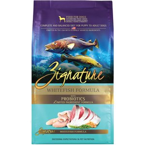 Zignature Whitefish Limited Ingredient Formula Dry Dog Food, 12.5-lb bag