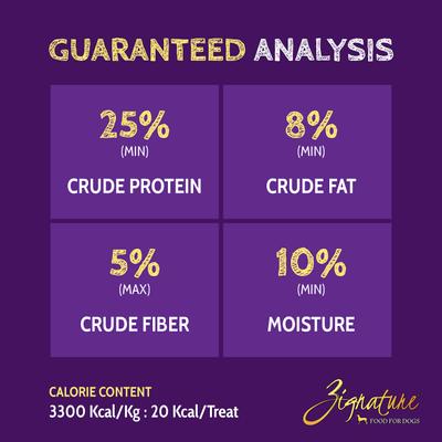 Show full view: Zignature Zssential Formula Ziggy Bars Biscuit Dog Treats, 12-oz bag slide 4 of 8