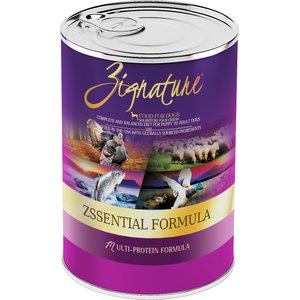 Zignature Zssential Multi-Protein Formula Canned Dog Food, 13-oz, case of 12 Zignature Zssential Multi-Protein Formula Canned Dog Food, 13-oz, case of 12