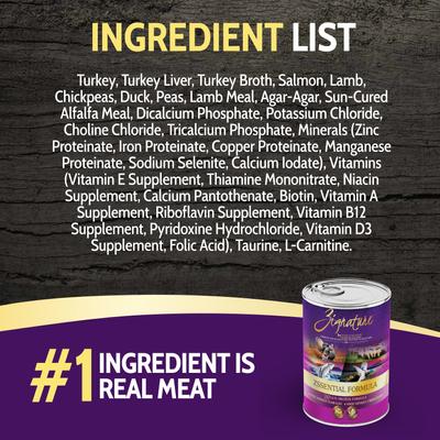 Show full view: Zignature Zssential Multi-Protein Formula Canned Dog Food, 13-oz, case of 12 slide 6 of 11