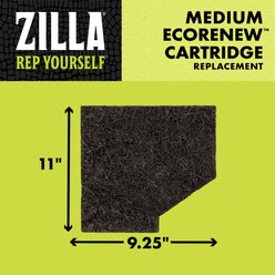 Zilla Aquatic Reptile EcoRenew Filter Cartridges, Medium: 20-gal, 3 count slide 2 of 8
