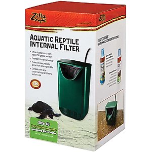Zilla Aquatic Reptile Internal Aquarium Filter, 40-gal