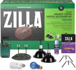 Zilla Aquatic Turtle Habitat Accessory Kit