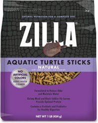 Zilla Aquatic Turtle Sticks Turtle Food, 16-oz bag