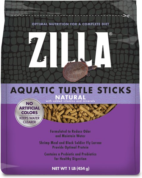 Goldfish Food Zilla Aquatic Turtle Food Sticks (1 Lb) Floating