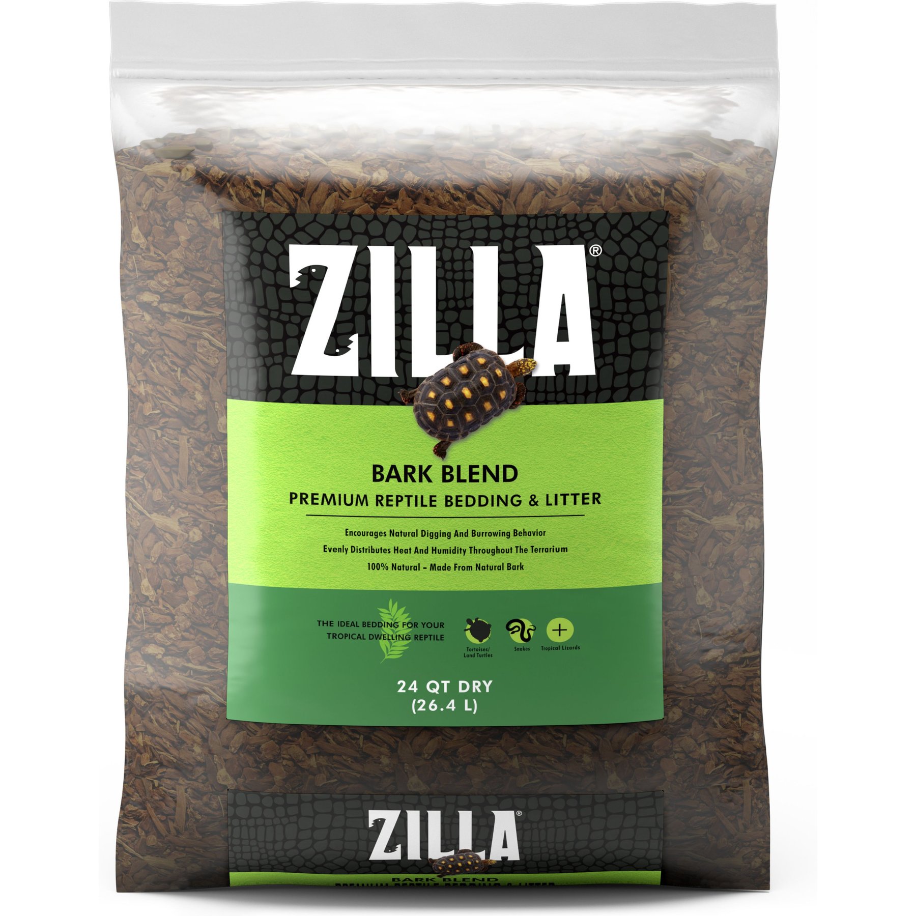 Zilla Bark Blend Reptile Bedding & Litter, 26.4-L bag