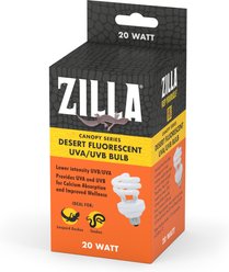 Zilla Canopy Series Fluorescent UVB/UVA Bulbs, Desert, 20 W