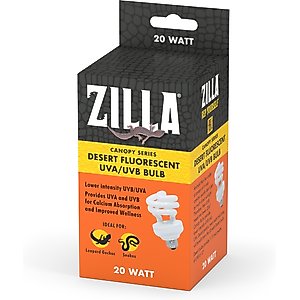 Zilla Canopy Series Fluorescent UVB/UVA Bulbs, Desert, 20 W