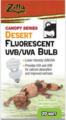 Show full view: Zilla Canopy Series Fluorescent UVB/UVA Bulbs, Desert, 20 W slide 7 of 10